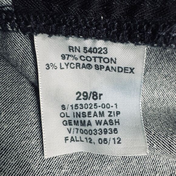 Gap Legging Jeans Womens 29/8 Blue Zip Ankles Stretch Denim Measures 32 x 27 - Picture 5 of 8